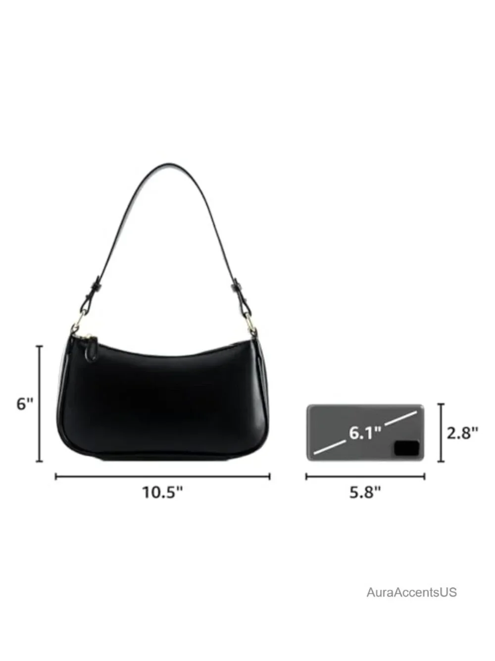 Faux Leather Hobo Sling Tote Handbag Retro Purse Crossbody with Removable